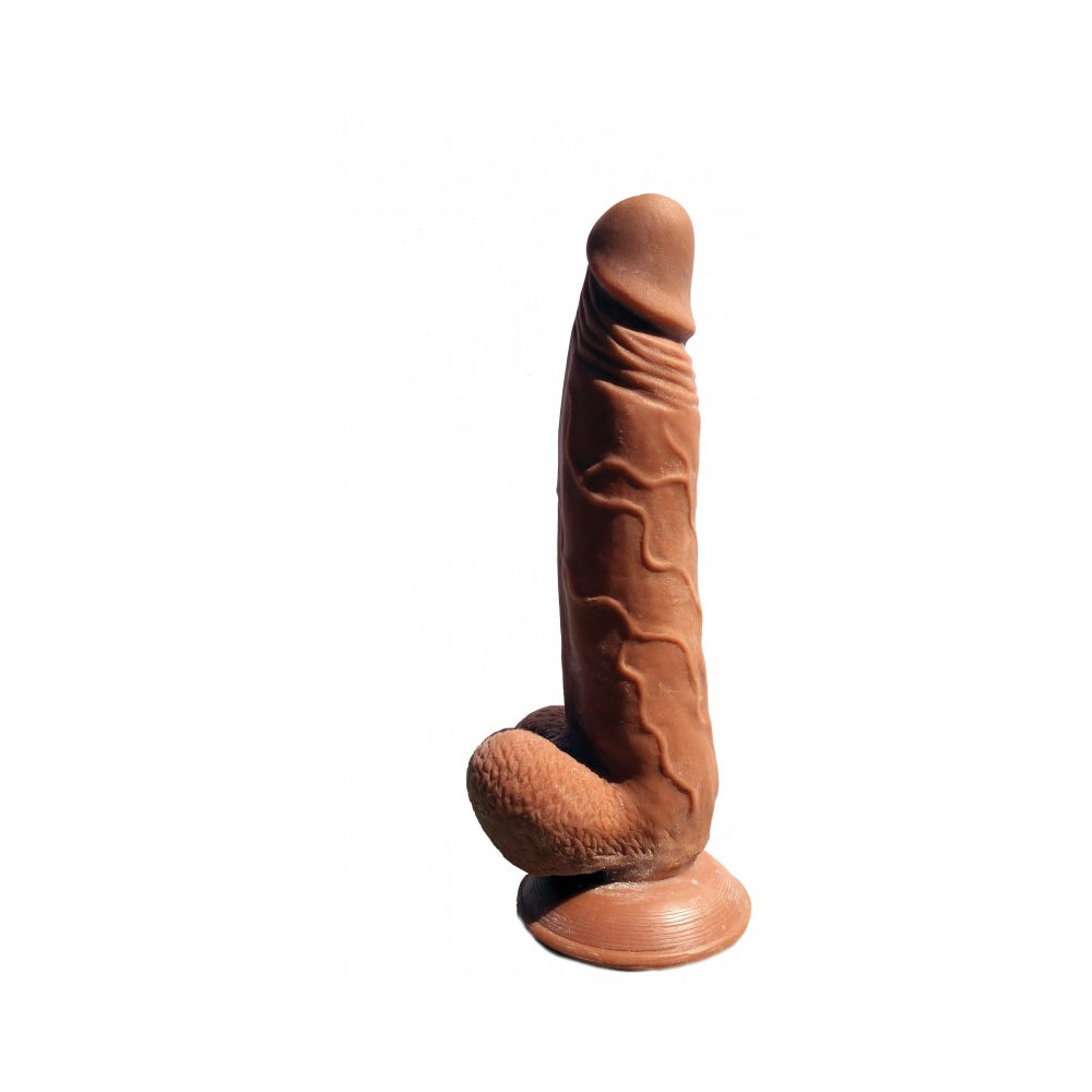 Latin Lover Guapo 9 Inches Dildo - Brown