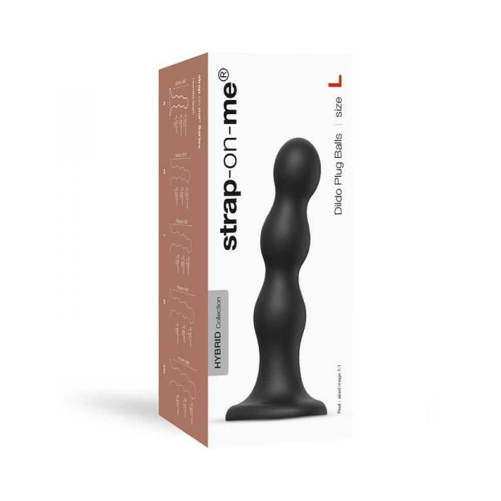 Strap-on-me Dildo Plug Balls L Black