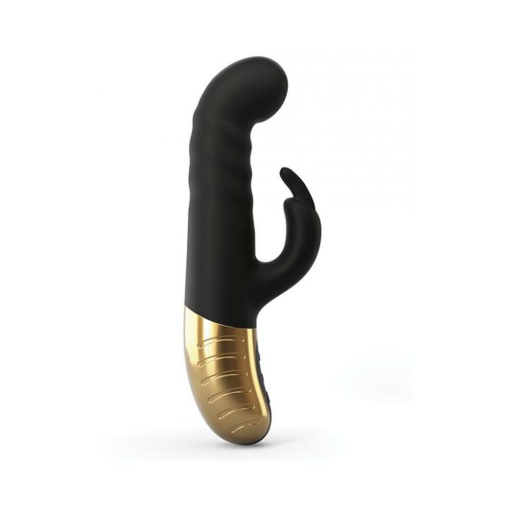 Dorcel G-Stormer Thrusting G-Spot Rabbit Vibrator Black Gold