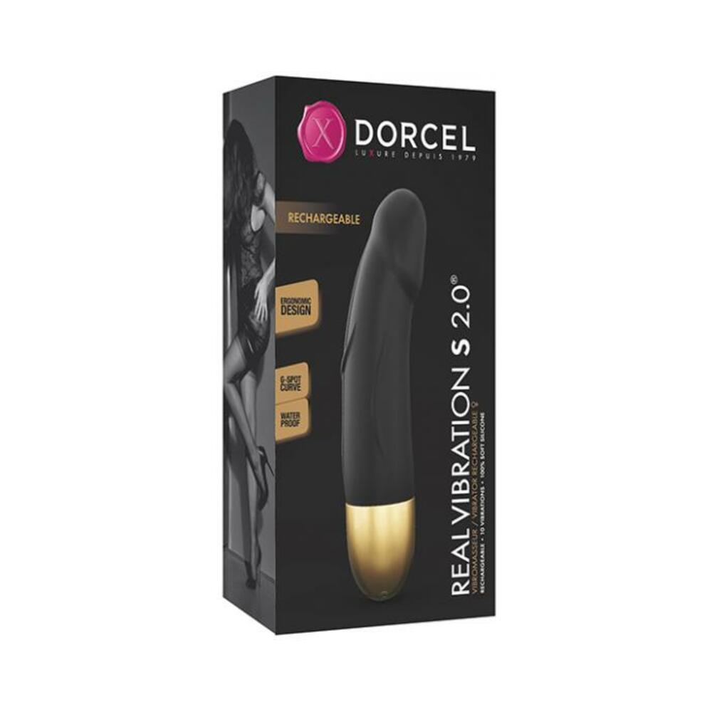 Dorcel Real Vibration S 6" Rechargeable Vibrator 2.0 - Gold