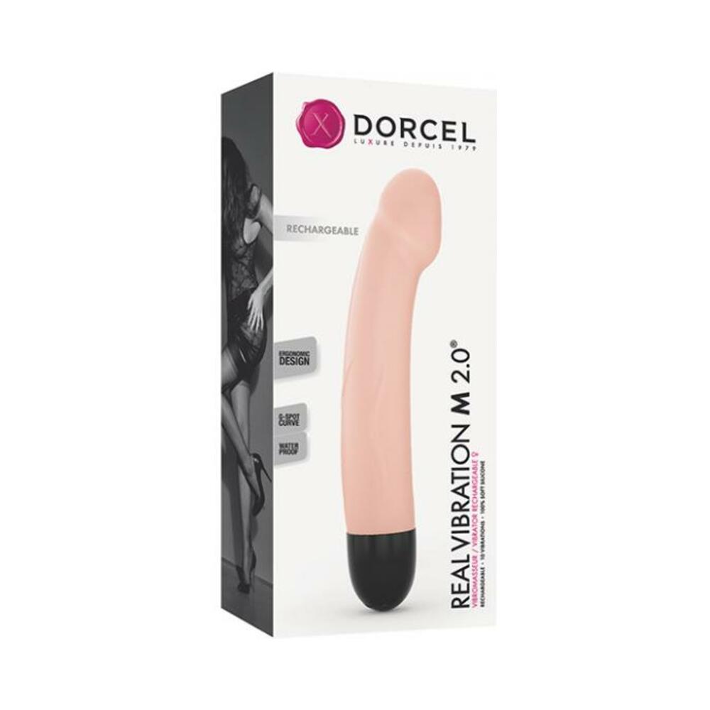 Dorcel Real Vibration M 8.5" Rechargeable Vibrator - Flesh