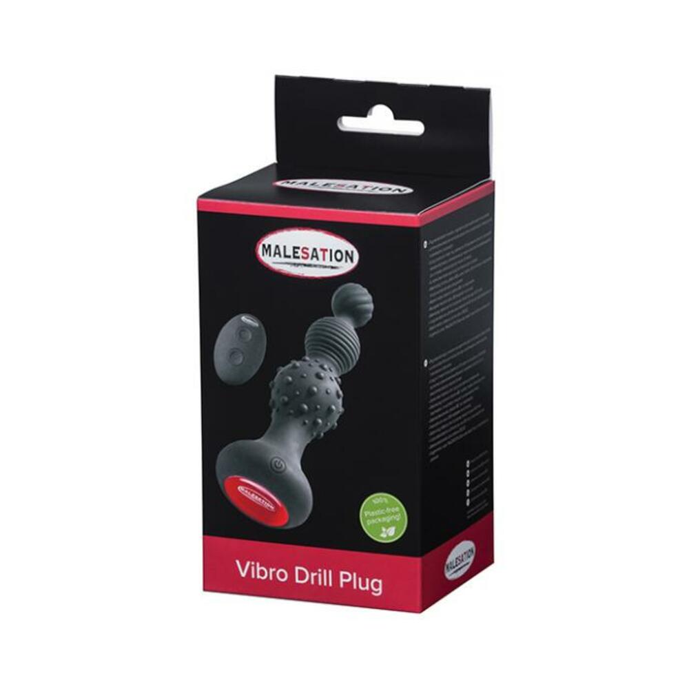 Malesation Vibro Drill Plug - Black