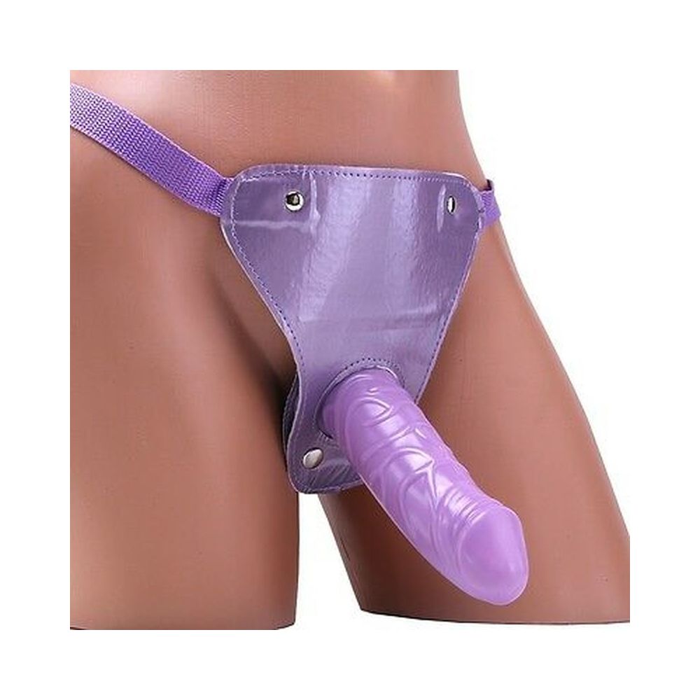 Fetish Fantasy Classic Strap On Harness And 6 Inch Dildo Purple