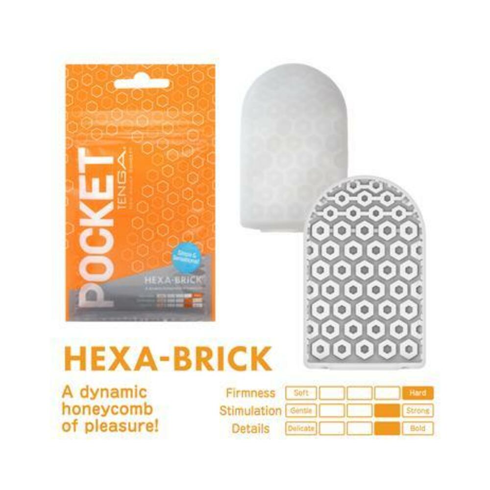 Tenga Pocket Masturbator Sleeve Hexa Brick