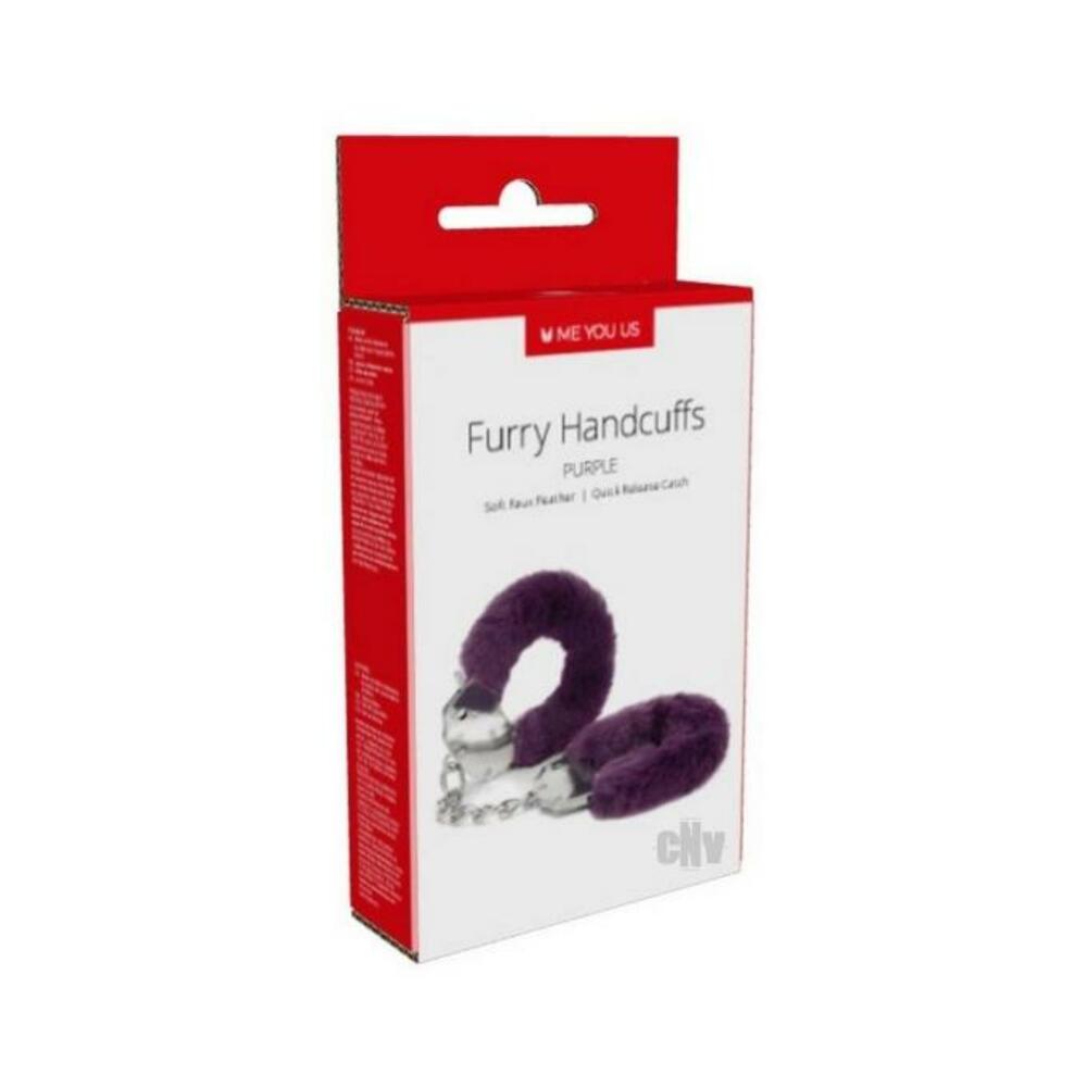 Myu Furry Handcuffs Purple