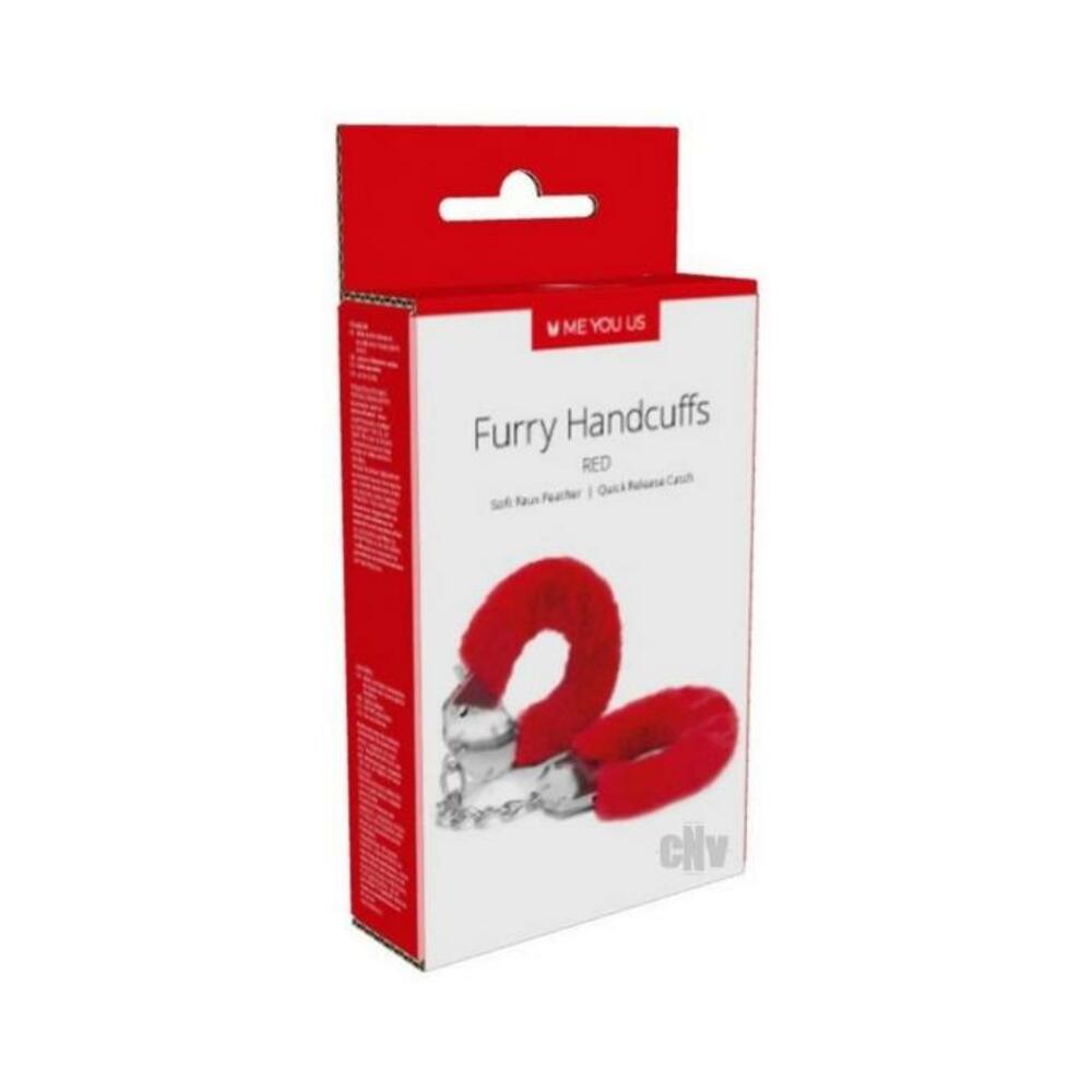 Myu Furry Handcuffs Red