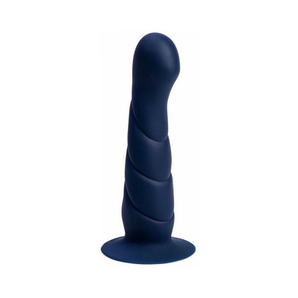 Marin 8 In Posable Silicone Dong Blue