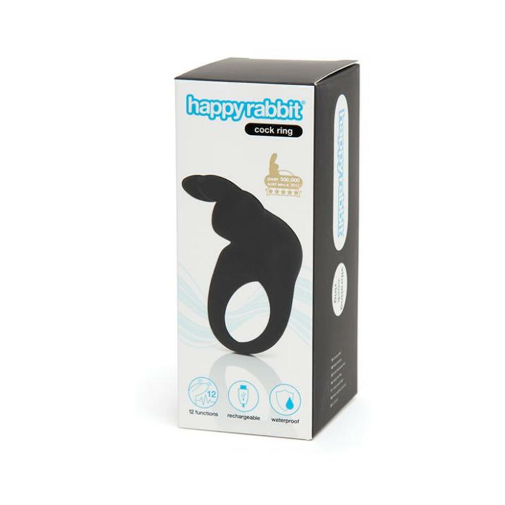 Happy Rabbit Rechargeable Cock Ring Black