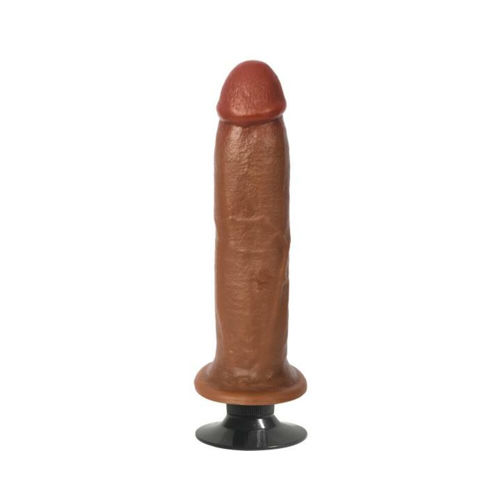 Jock Bareskin 8in Vibrating Latte Dildo