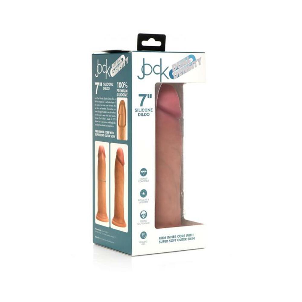 Jock Dual Density Silicone Dildo 7in Light