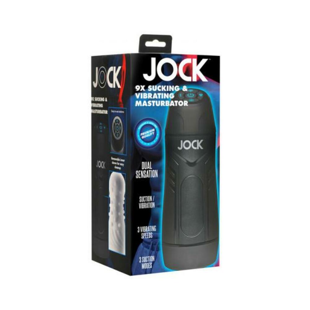 Jock 9x Sucking & Vibrating Masturbator White