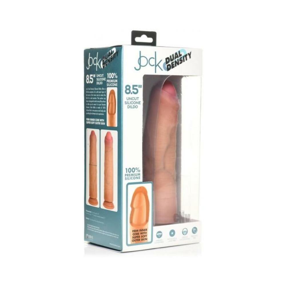 Jock Dual Dense Uncut Dildo 8.5 Tan