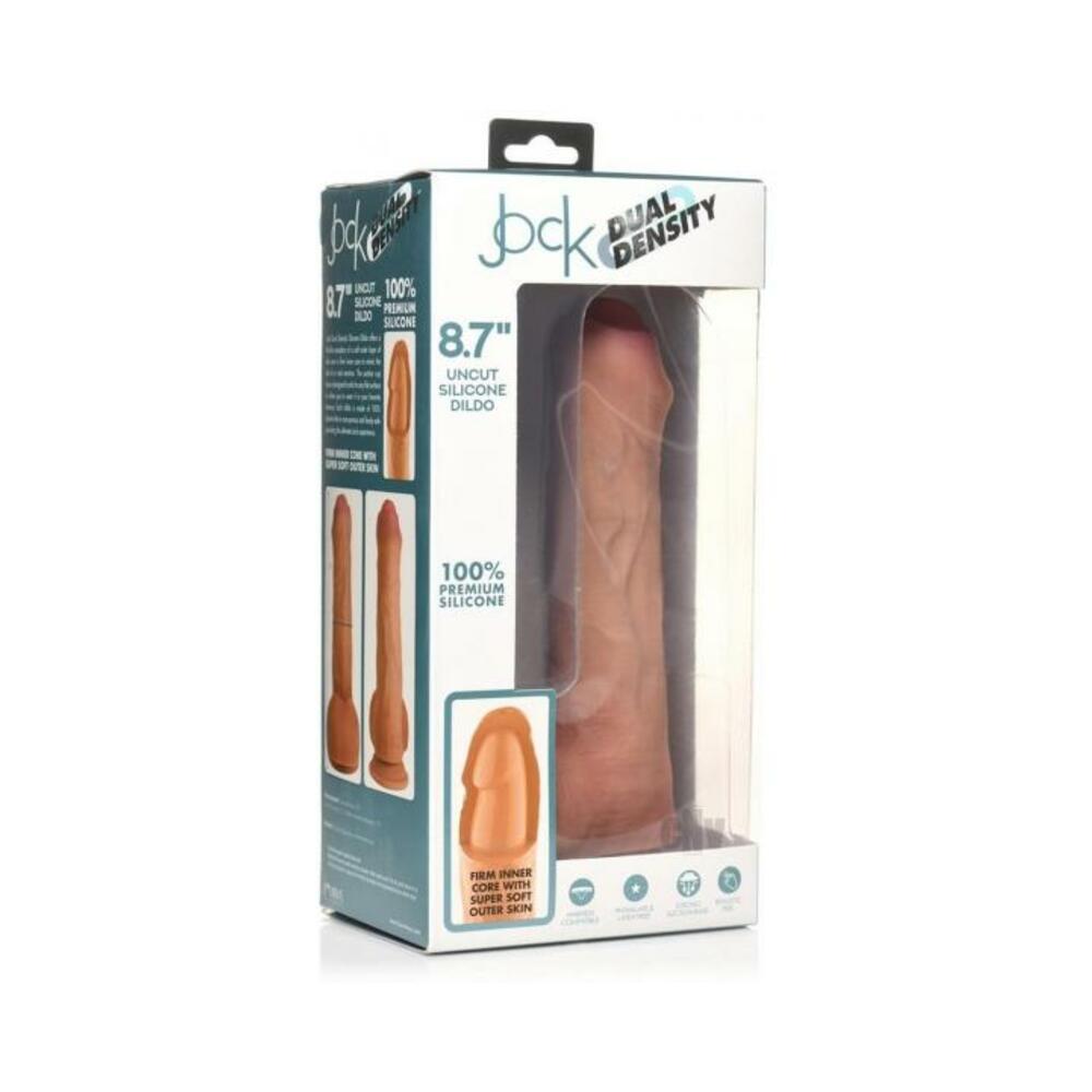 Jock Dual Dense Uncut Dildo 8.7 Tan