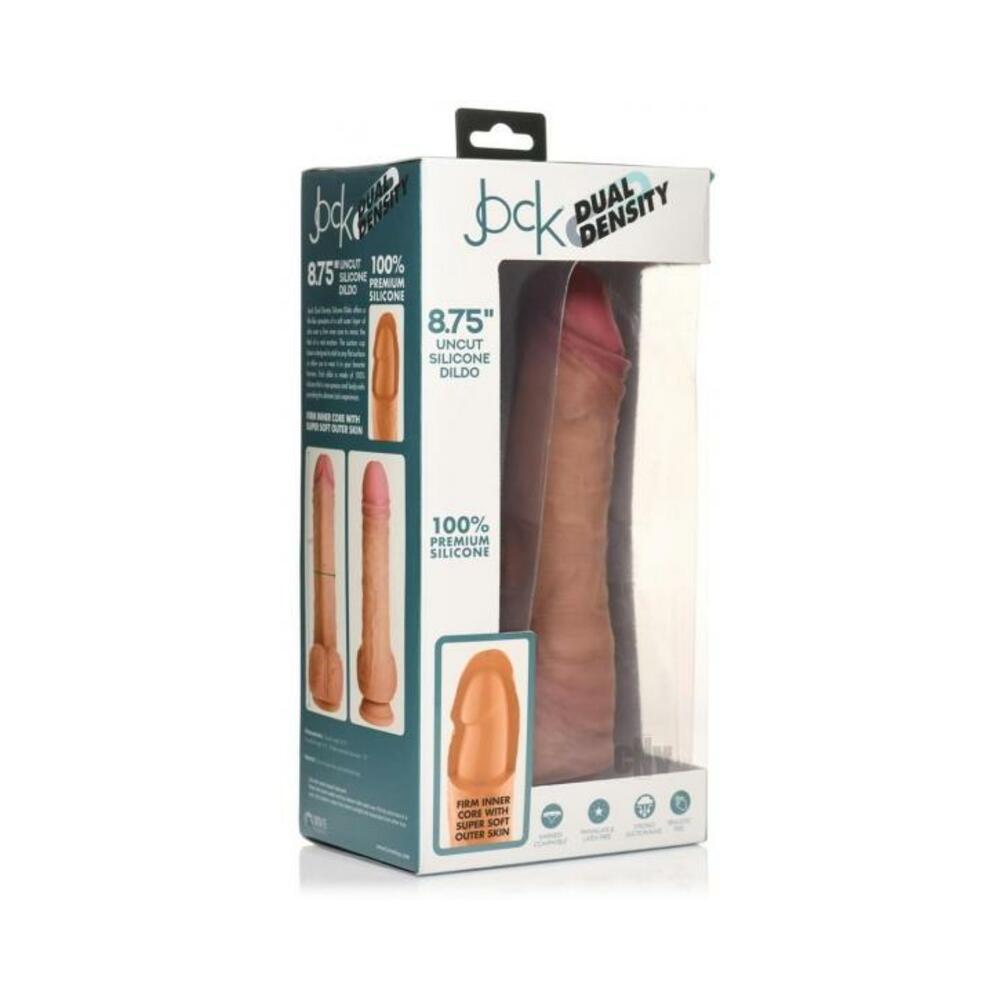 Jock Dual Dense Uncut Dildo 8.75 Tan