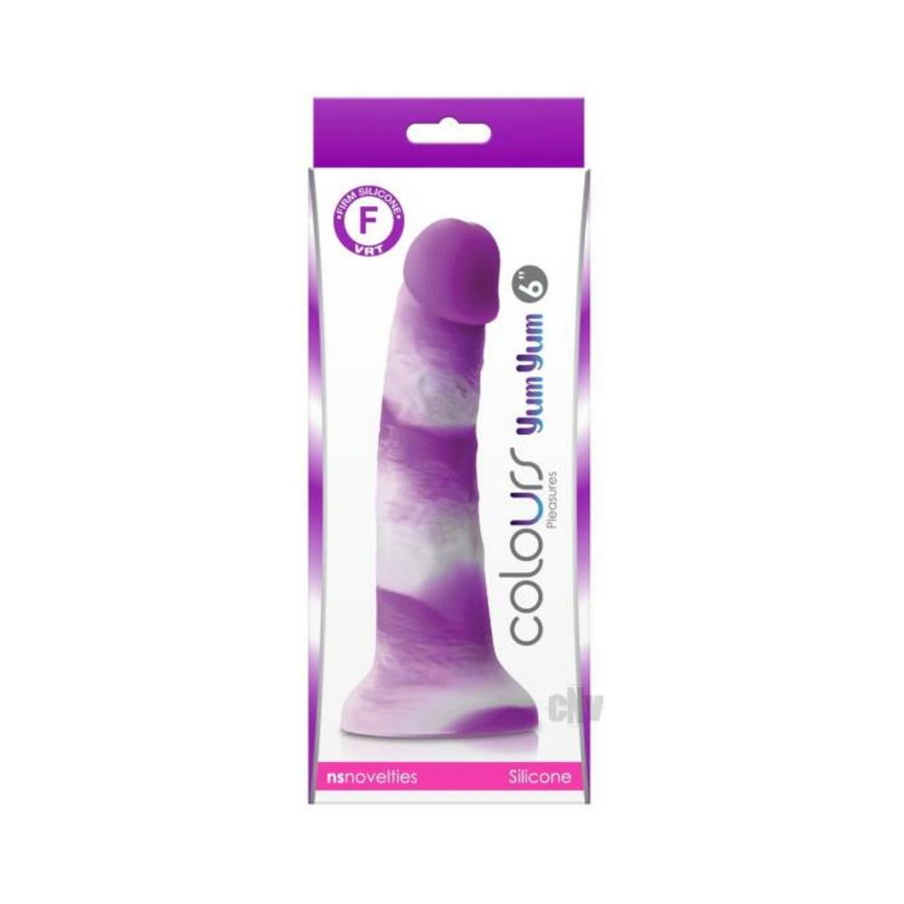 Colours Pleasures Yum Yum 6" Dildo - Purple