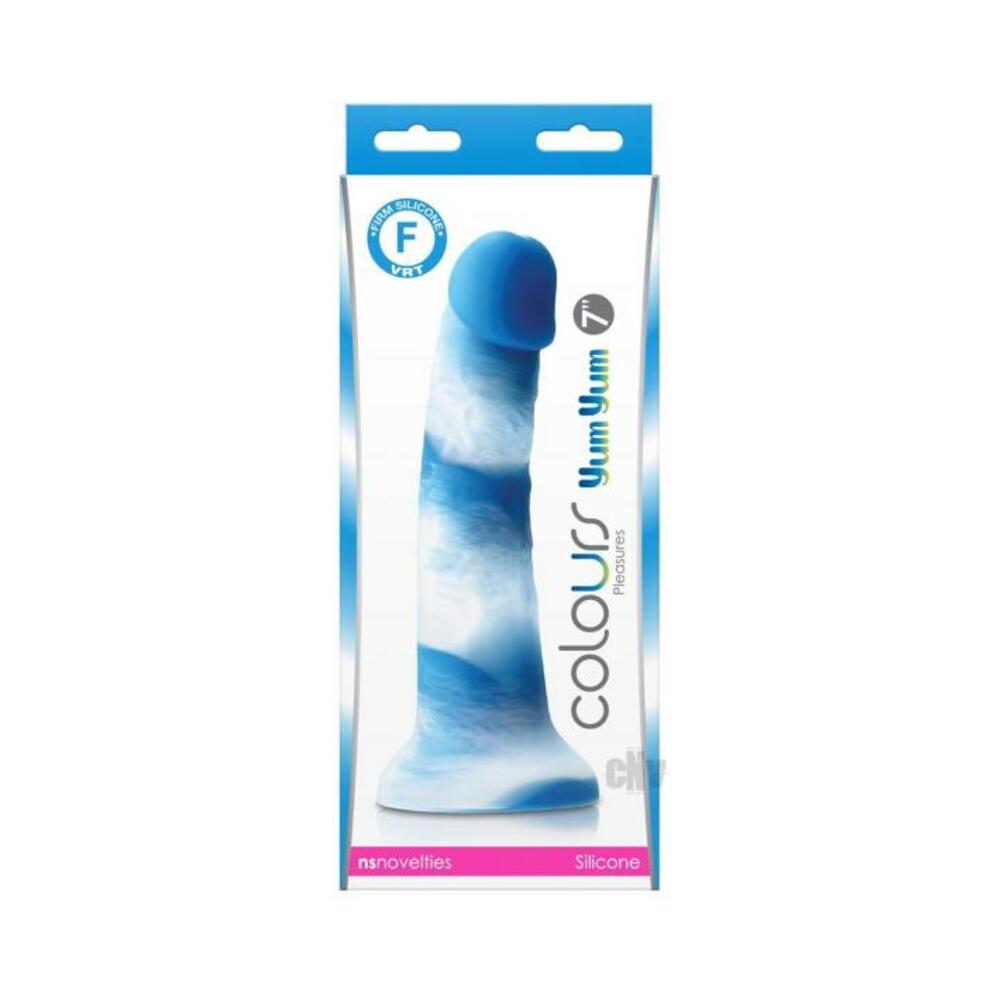 Colours Pleasures Yum Yum 7" Dildo - Blue