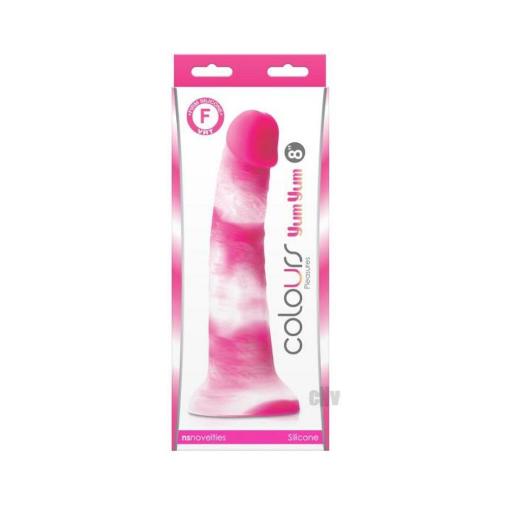 Colours Pleasures Yum Yum 8" Dildo - Pink