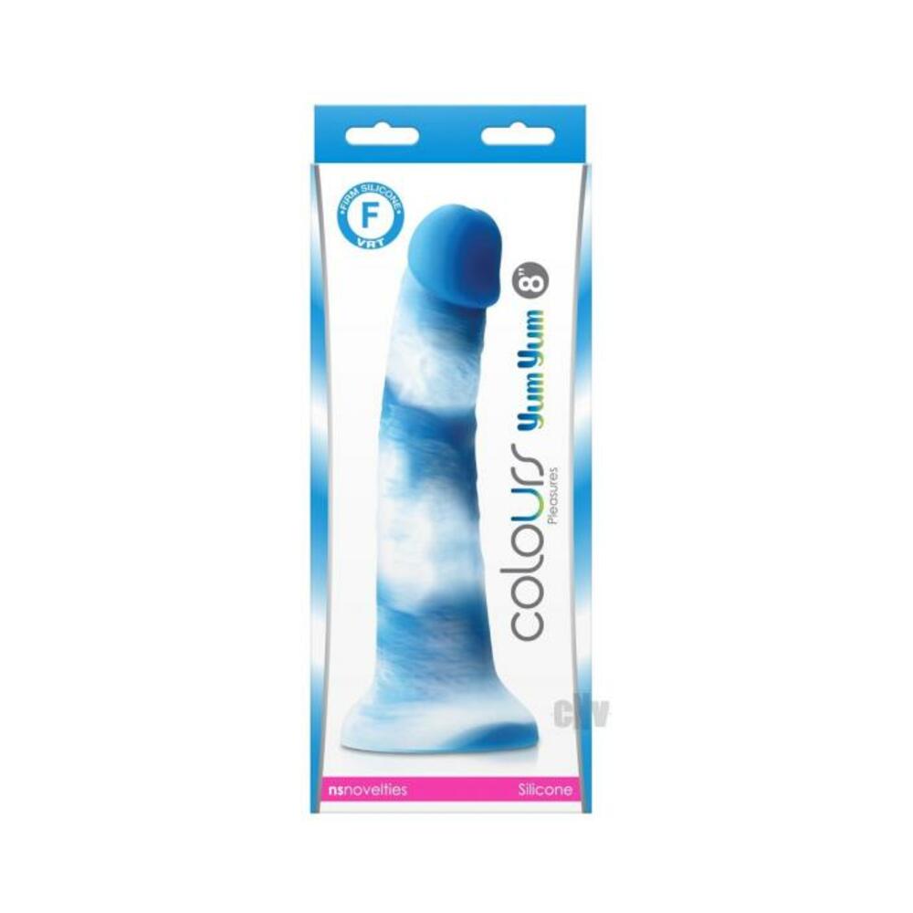 Colours Pleasures Yum Yum 8" Dildo - Blue