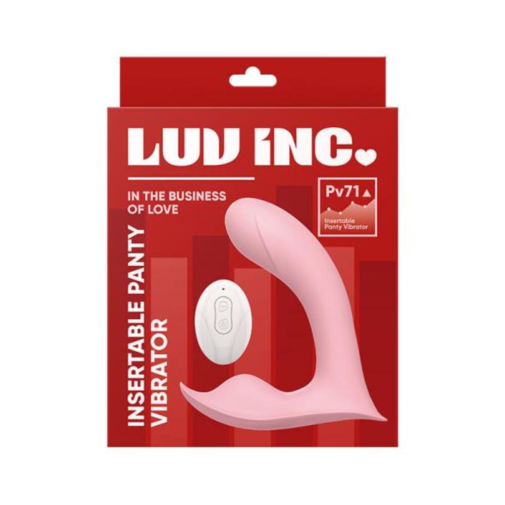 Luv Inc Pv71 Insertable Panty Vibrator Pink