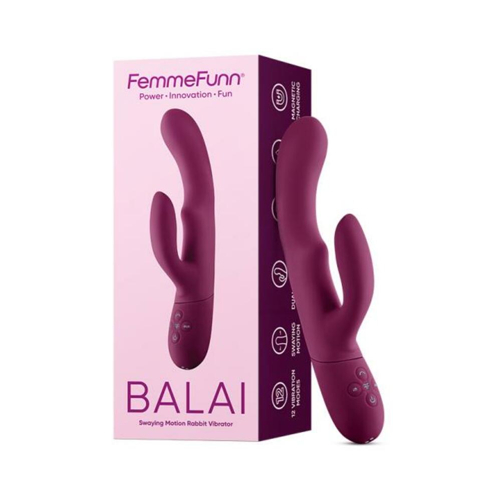 Femmefunn Balai Dual Stimulator Dark Fuchsia