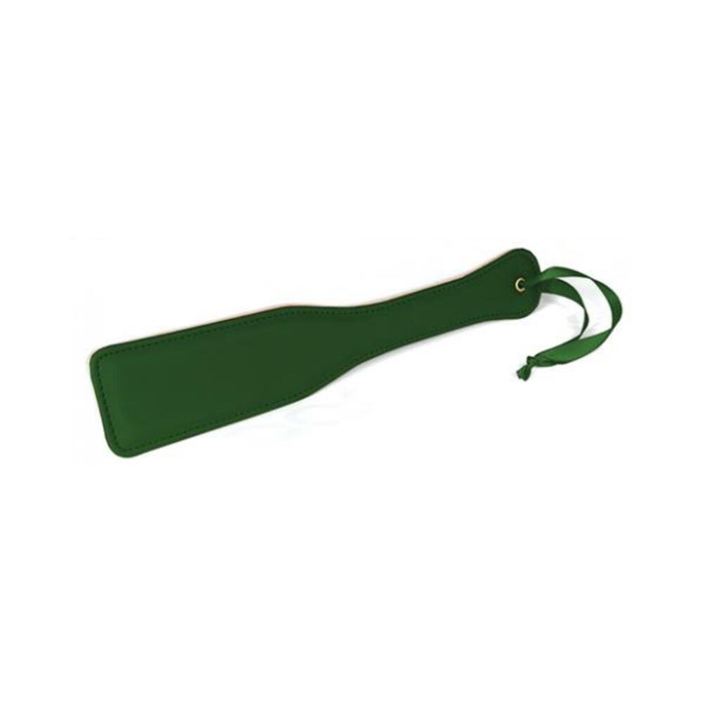 Spartacus Green Pu Paddle With Reverse Plush