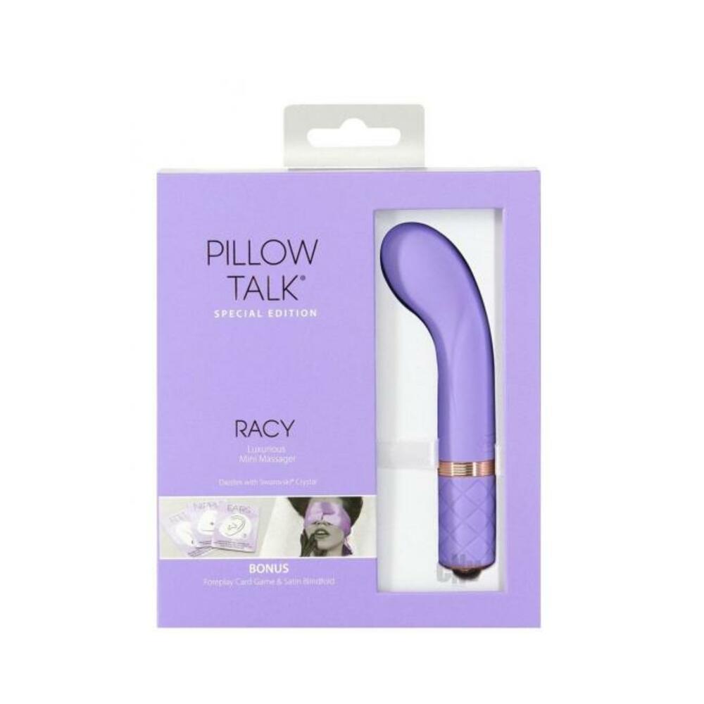 Pillow Talk Special Edition Racy Mini Massager With Swarovski Crystal Purple