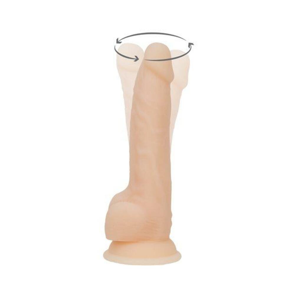 Naked Addiction Rotating & Vibrating Dong 8" Vanilla