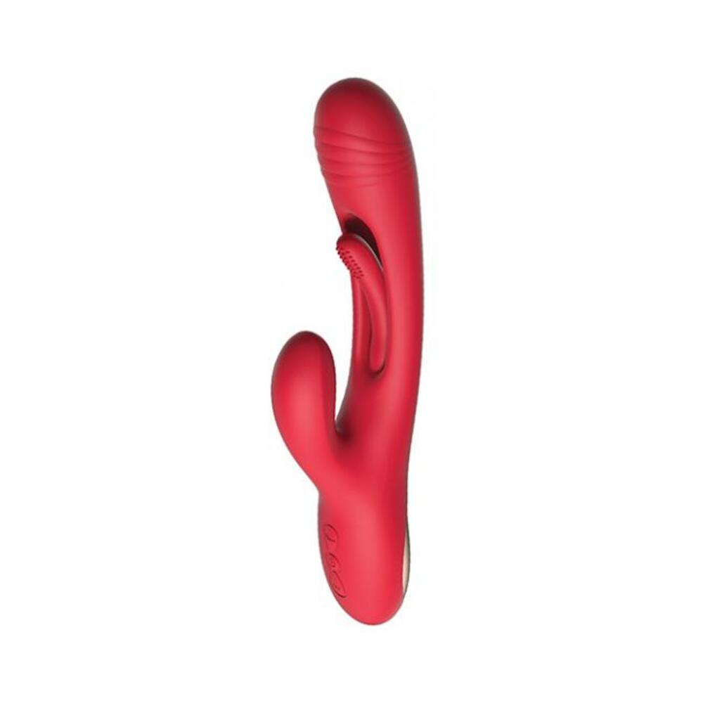 Bora-rabbit Tapping G-spot Vibrator - Red