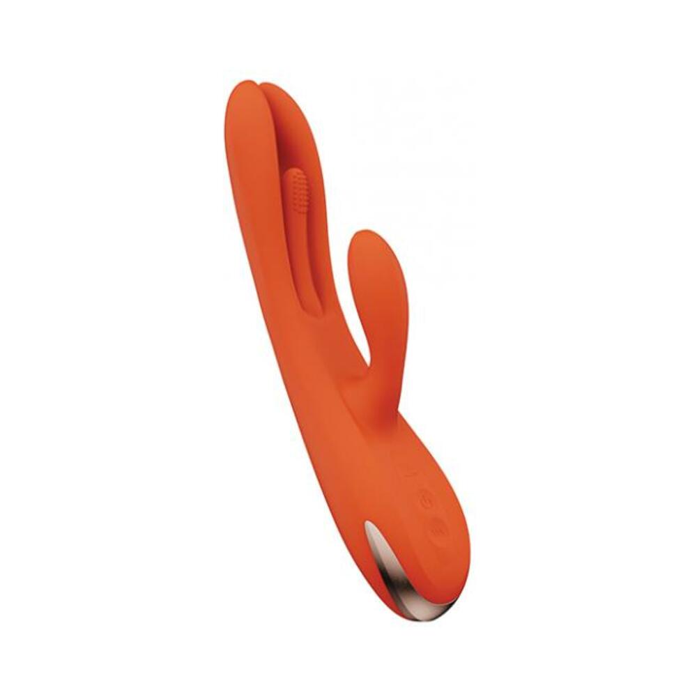 Terri App Controlled Kinky Finger Tapping Rabbit Vibrator - Orange