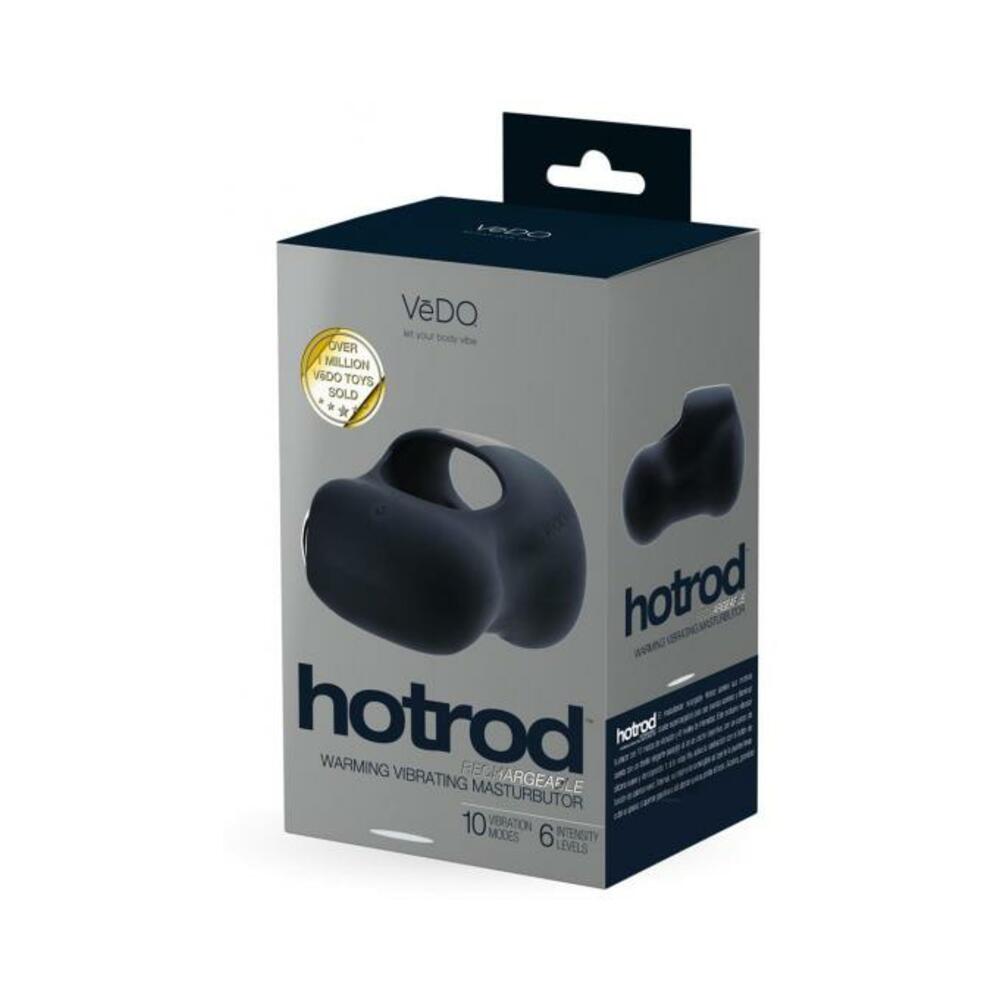 Vedo Hotrod Rechargeable Warming Masturbator Just Black