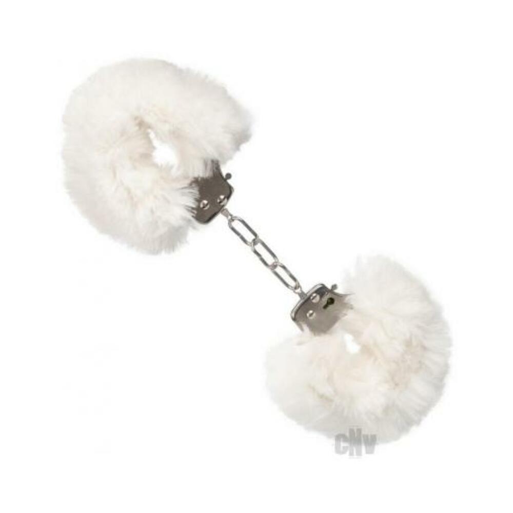 Ultra Fluffy Furry Cuffs White