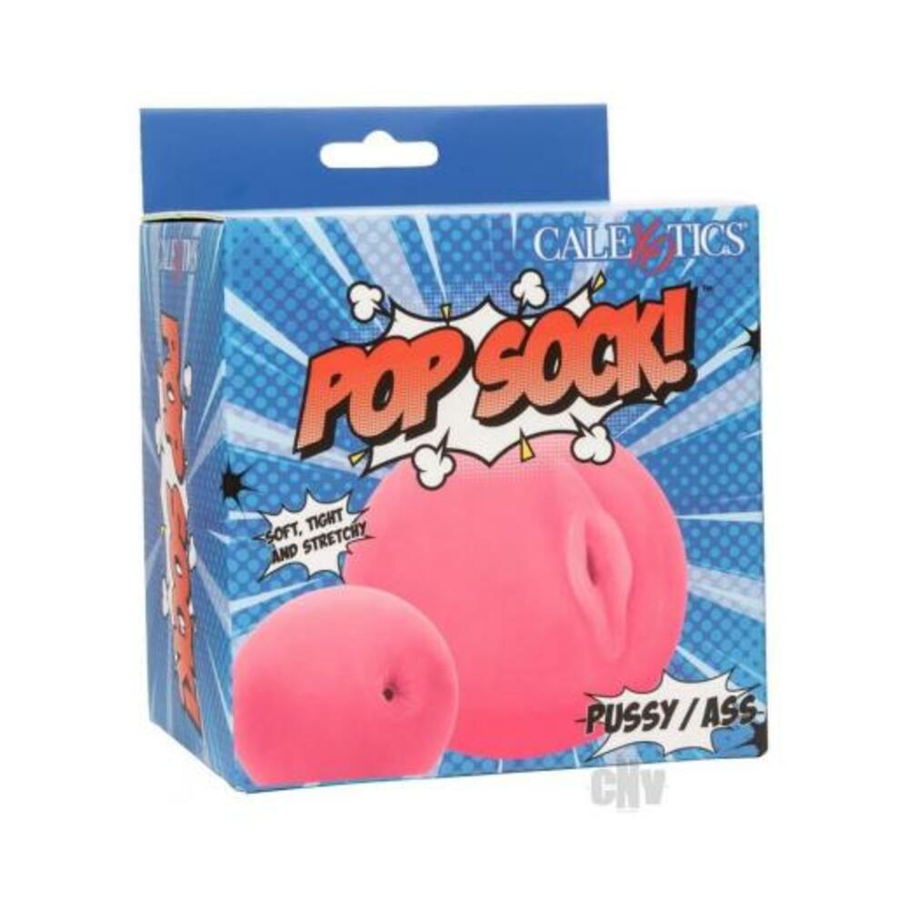 Pop Sock! Pussy & Ass Ball Masturbator - Pink