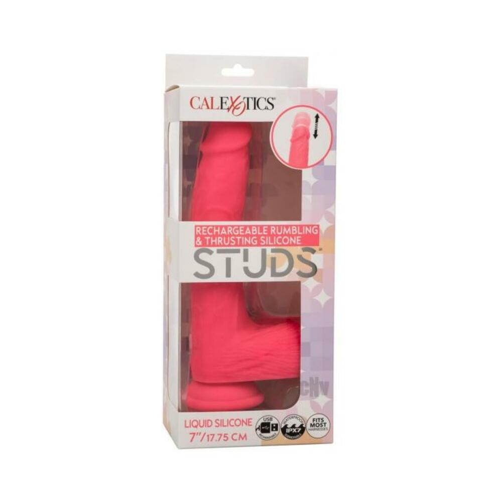 Silicone Studs Rechargeable Rumbling & Thrusting Vibrator