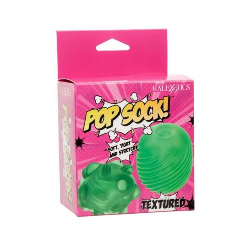 Pop Sock Textured Masturbator - Green