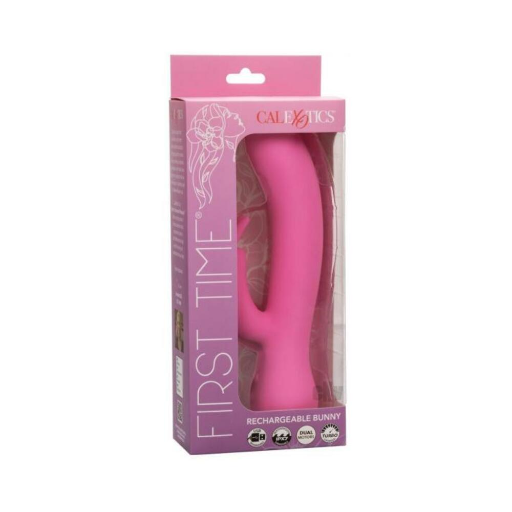 First Time Rechargeable Rabbit Vibrator - Pink