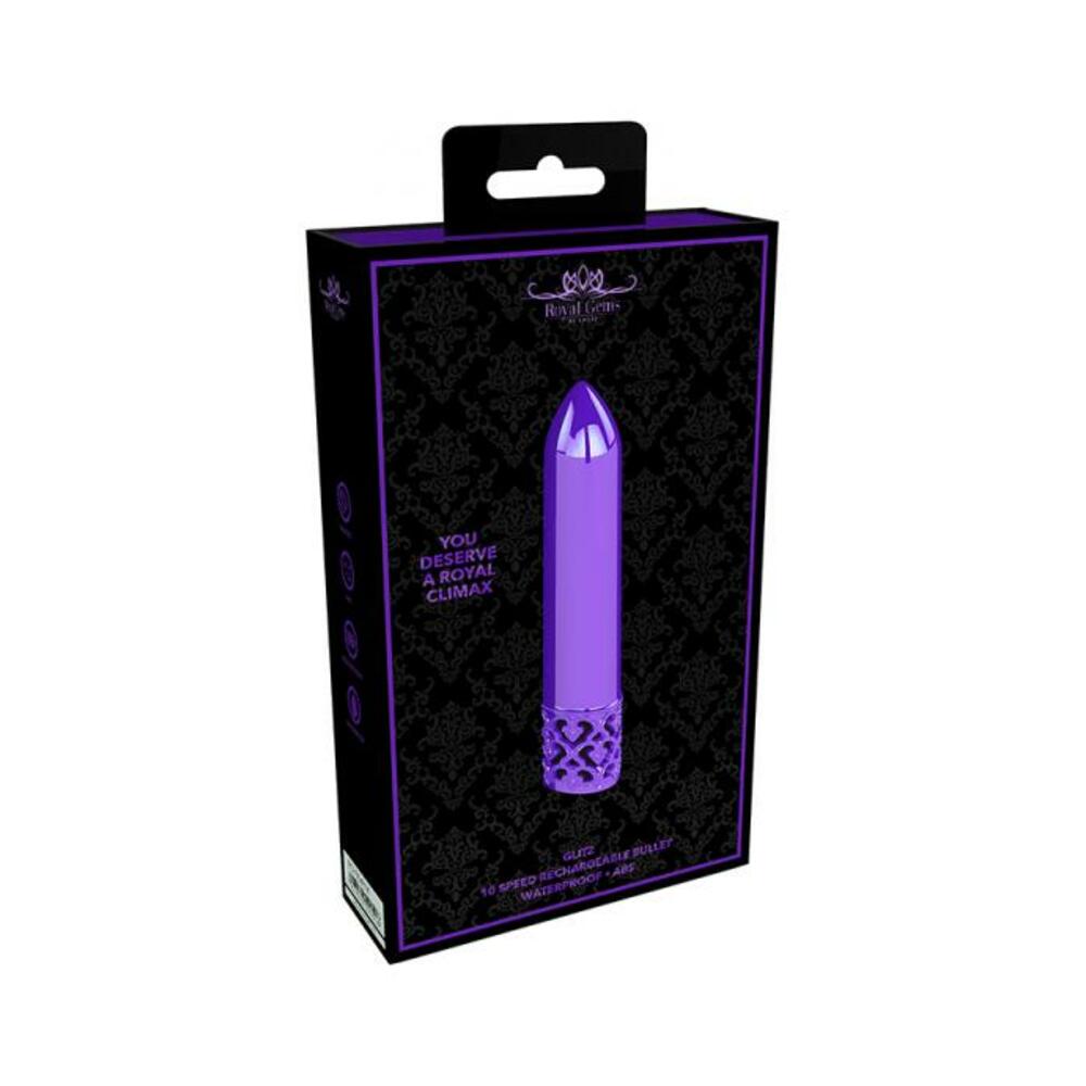 Royal Gems - Glitz - Abs Rechargeable Bullet - Purple