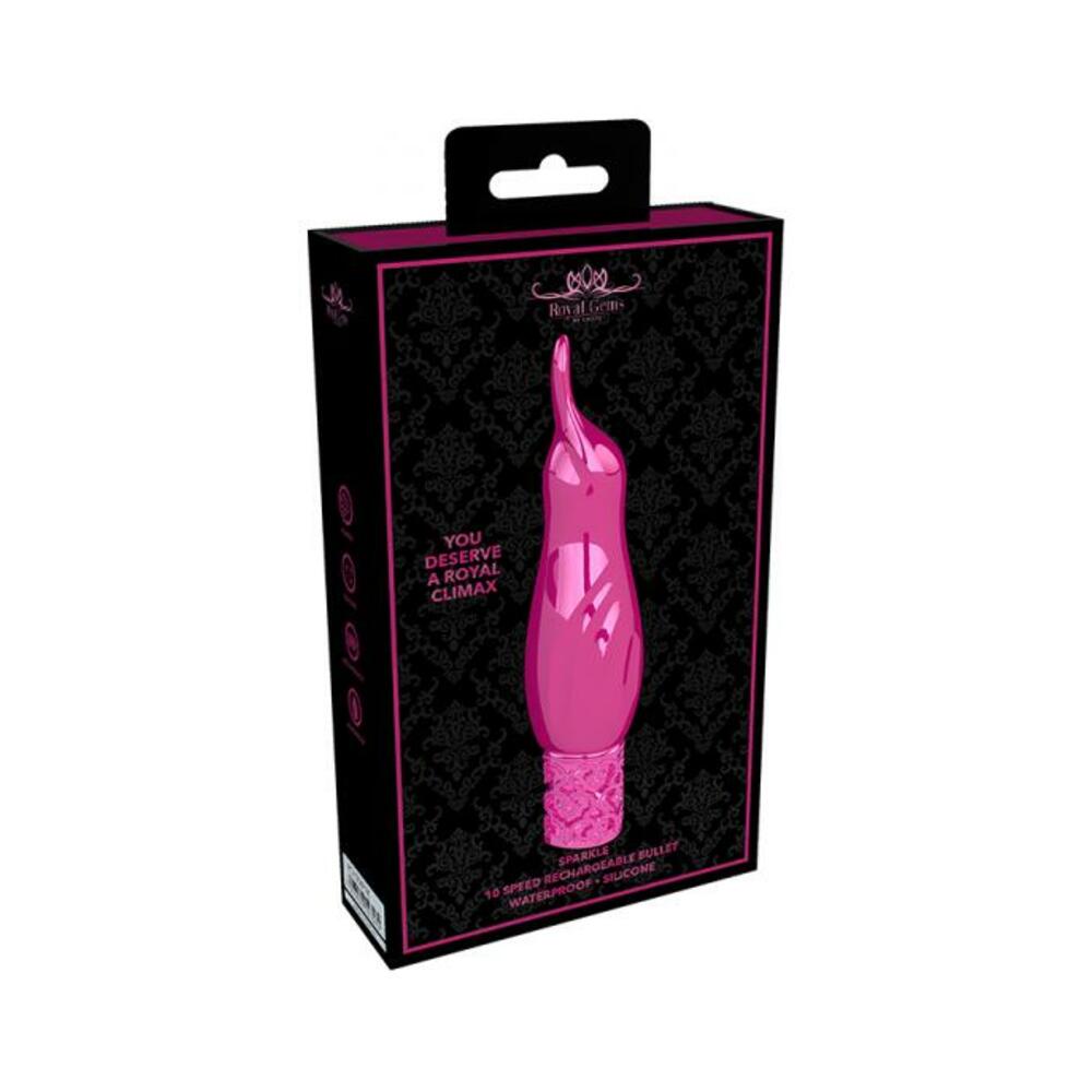 Royal Gems - Sparkle - Silicone Rechargeable Bullet - Pink