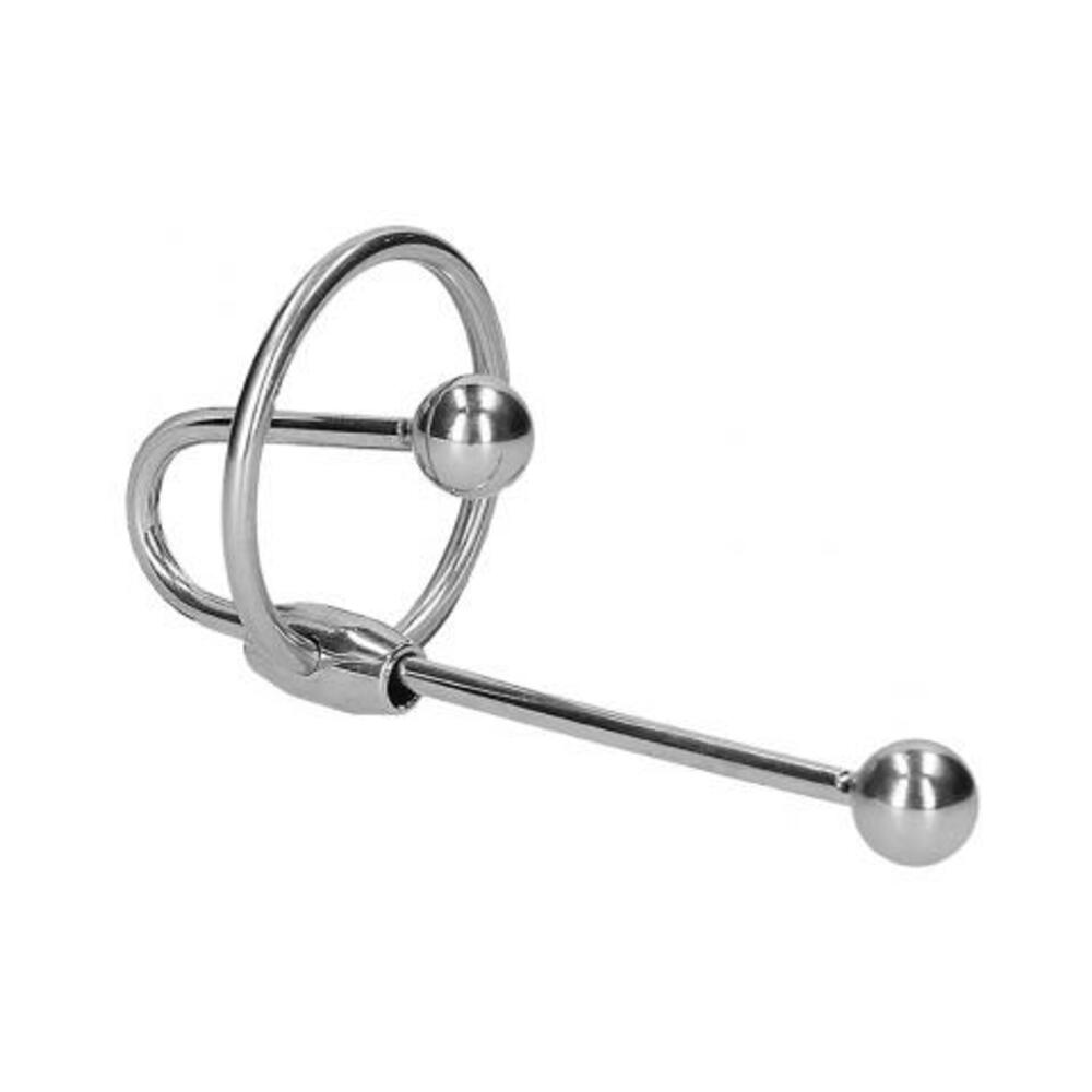 Ouch! Urethral Sounding - Metal Plug With Ring - 10 Mm