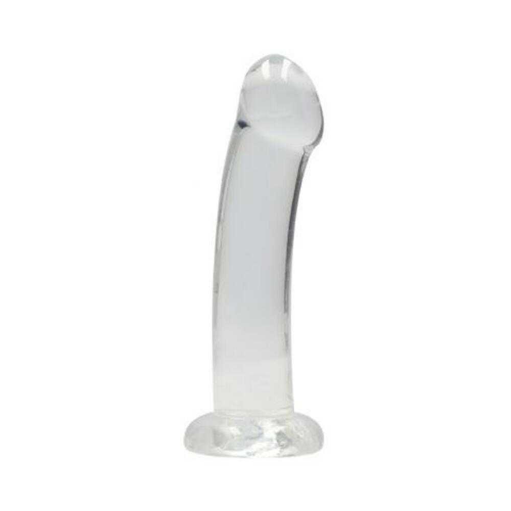 Realrock Non Realistic Dildo W Suction Cup 6.7in Transparent