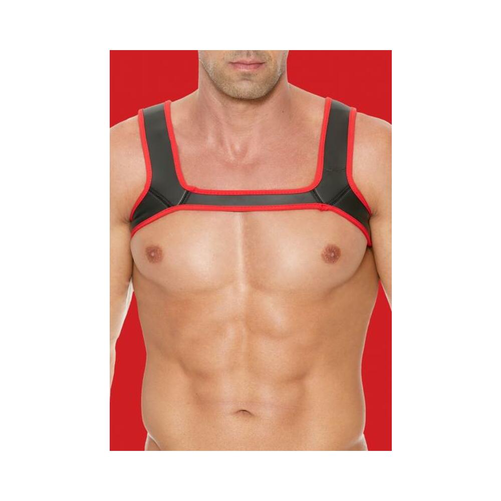 Ouch Neoprene Harness S/m Red