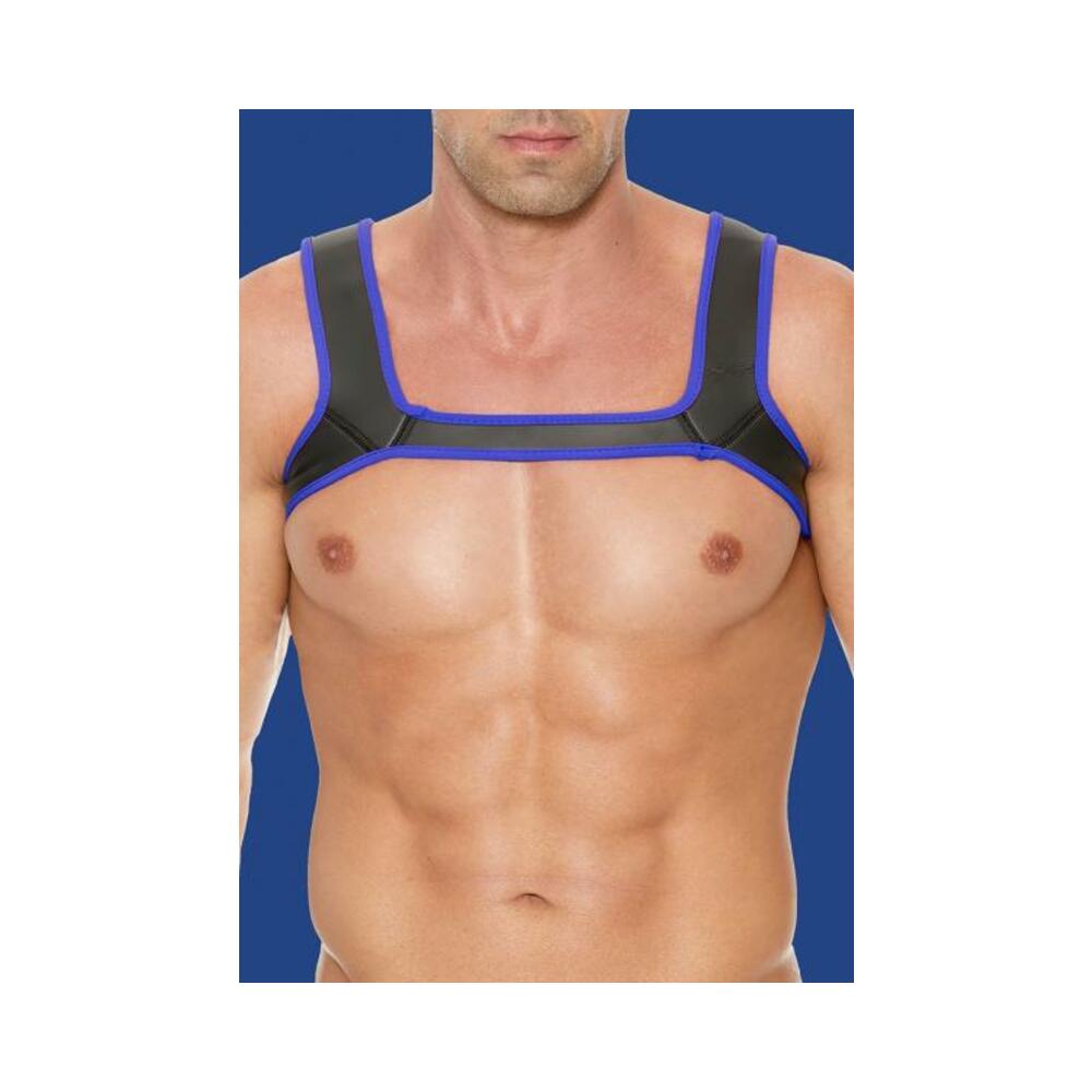 Ouch Neoprene Harness S/m Blue