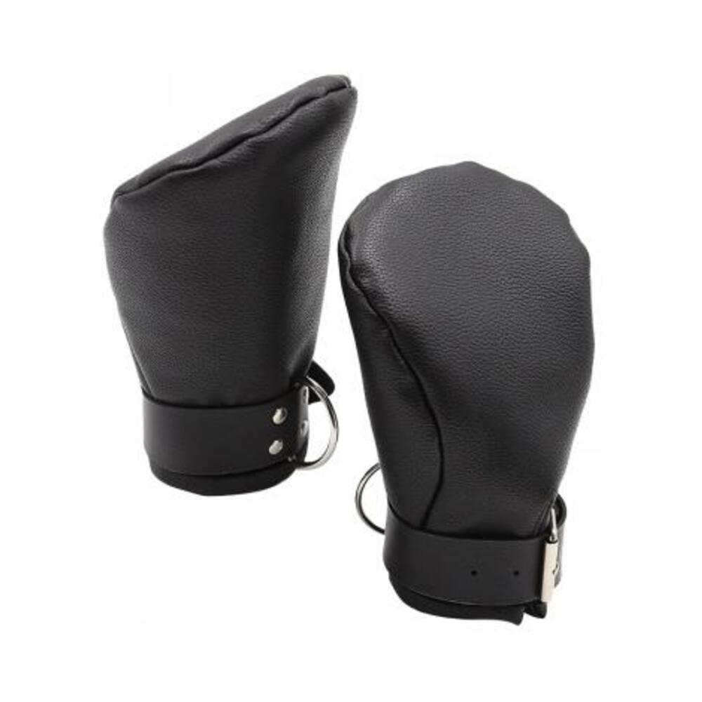 Puppy Play Neoprene Lined Fist Mitts Black