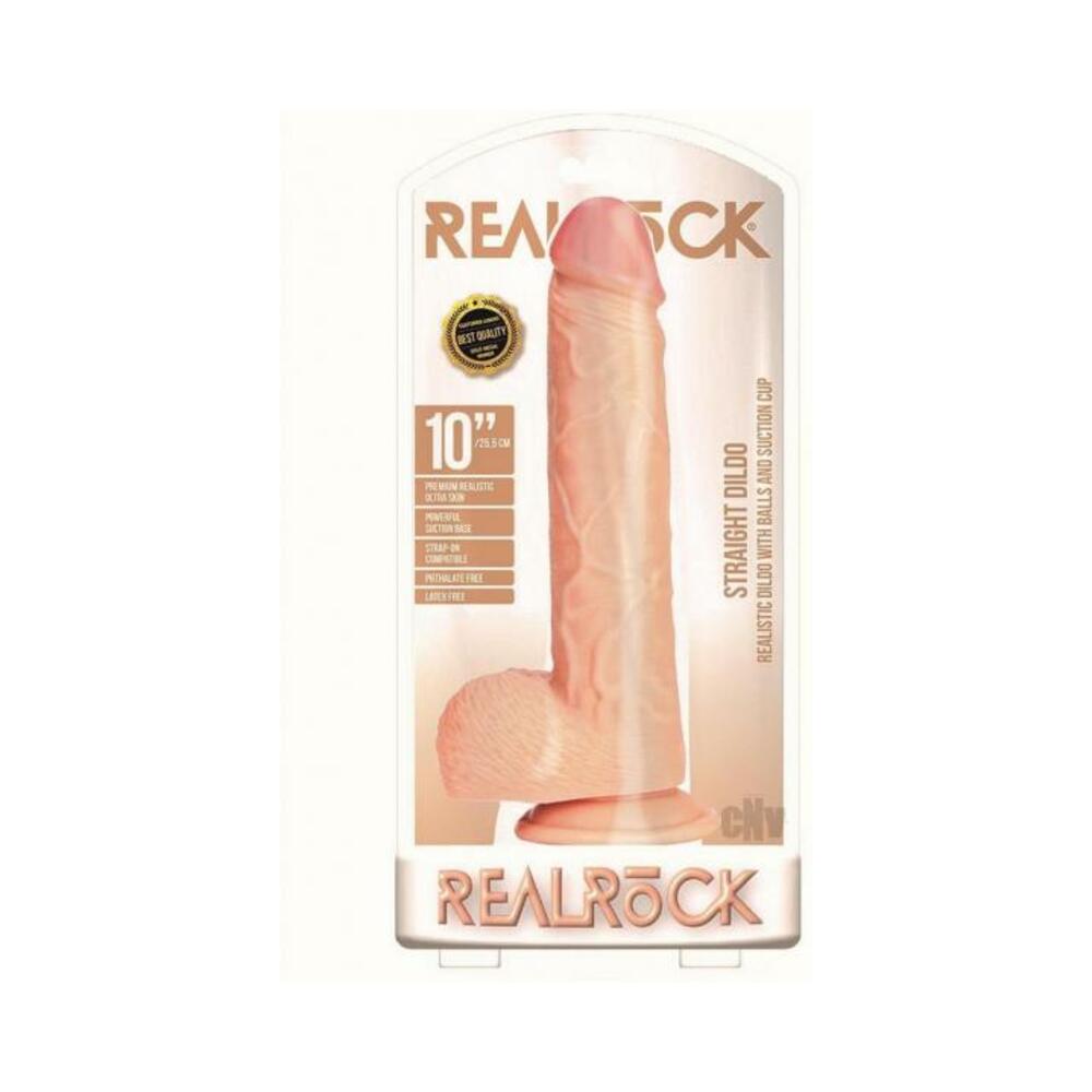 Realrock Straight W/balls 10 Vanilla