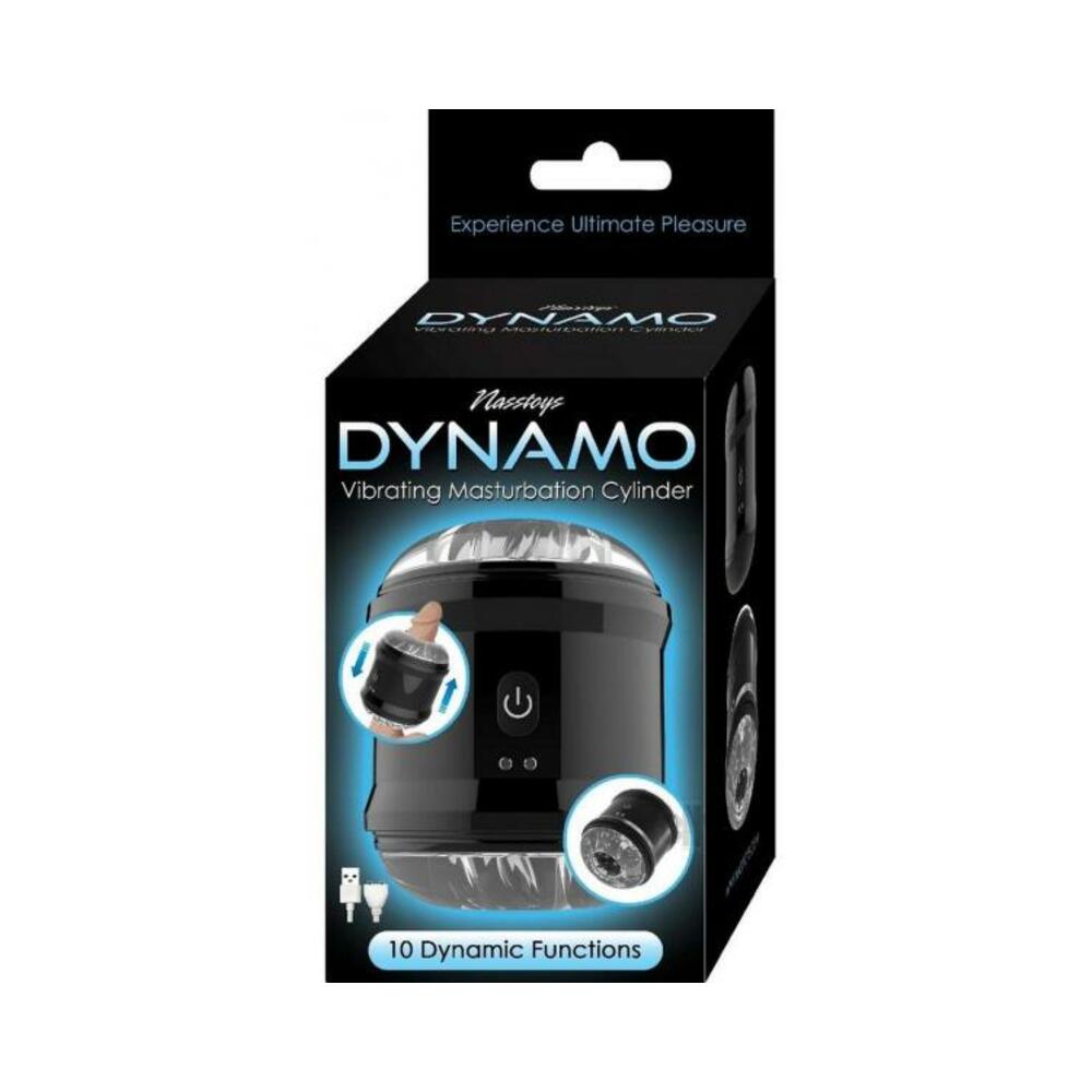 Dynamo Vibrating Masturbator Cup-black