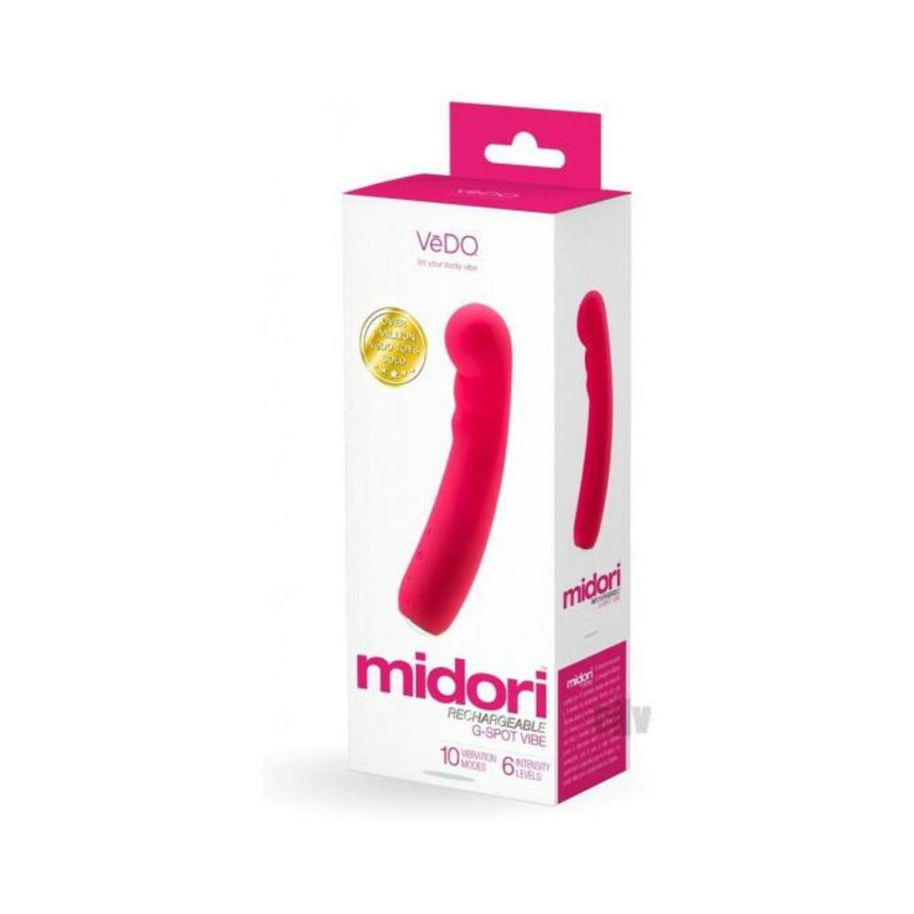 Vedo Midori Rechargeable G Spot Vibe - Foxy Pink