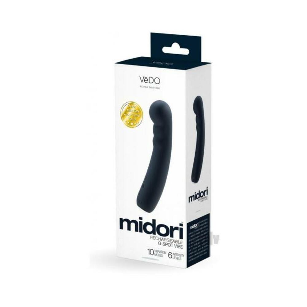 Vedo Midori Rechargeable G Spot Vibe - Just Black