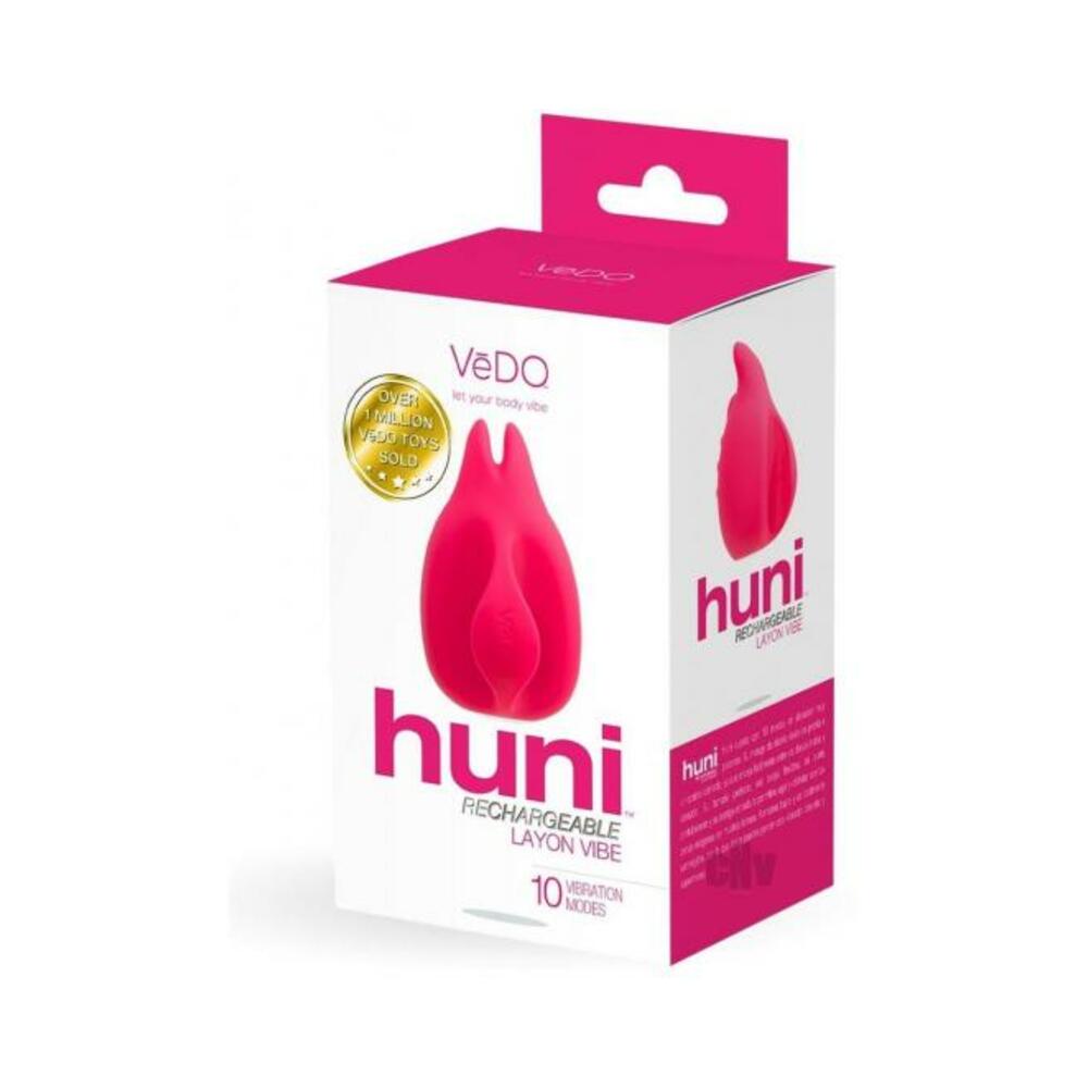 Vedo Huni Rechargeable Finger Vibe - Foxy Pink