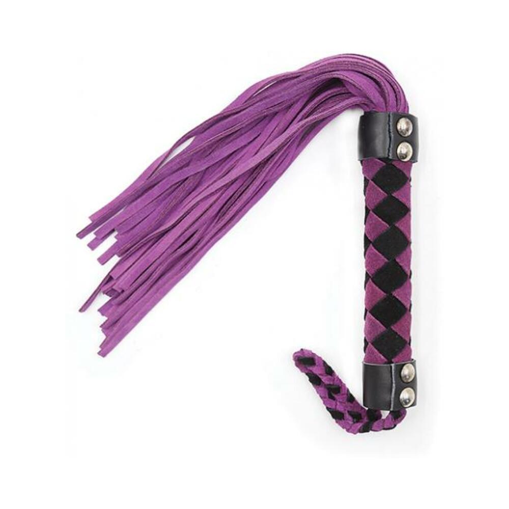 Ple'sur 15.5 In. Leather Flogger Purple