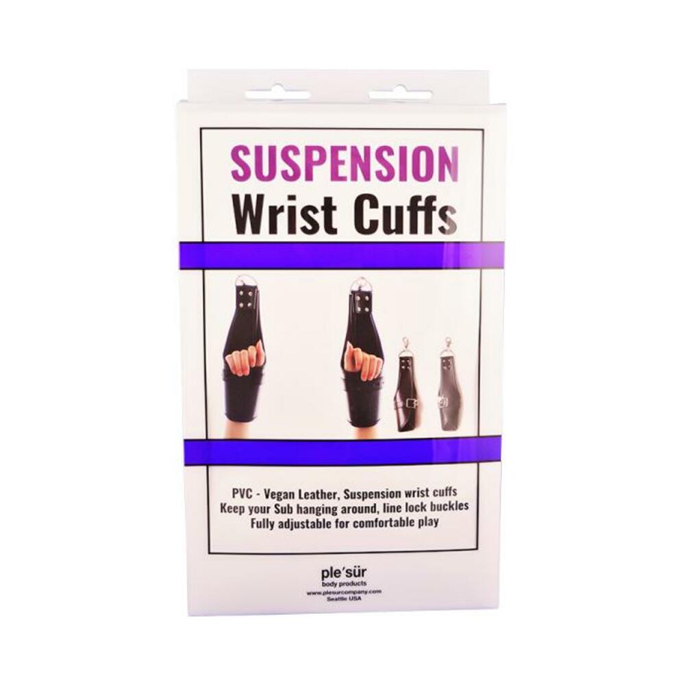 Ple'sur Pvc Locking Cuff Suspension Restraints Black