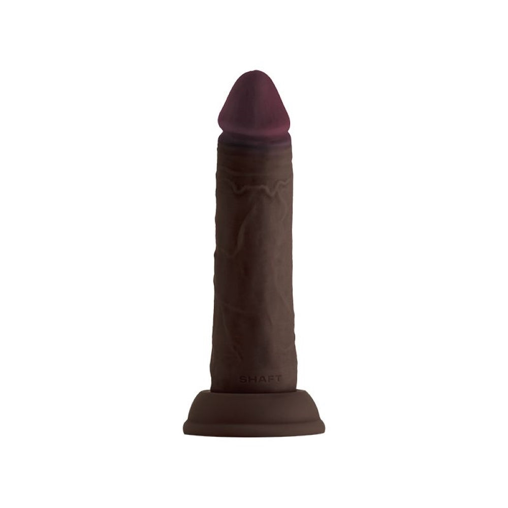 Shaft Model J Liquid Silicone Dong 6.5 In. Mahogany